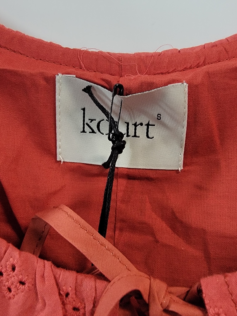 Few Moda Rust Mini Dress with Ruffled Neckline - Picture 7 of 10